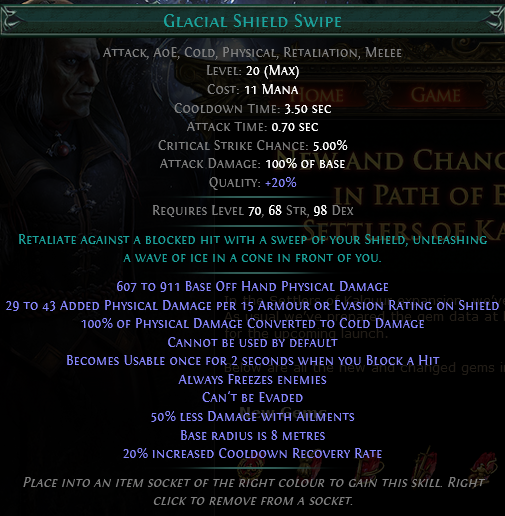 Glacial Shield Swipe