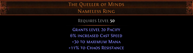 The Queller of Minds Nameless Ring