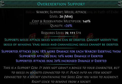 Overexertion Support