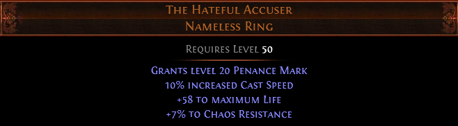 The Hateful Accuser Nameless Ring