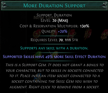 More Duration Support